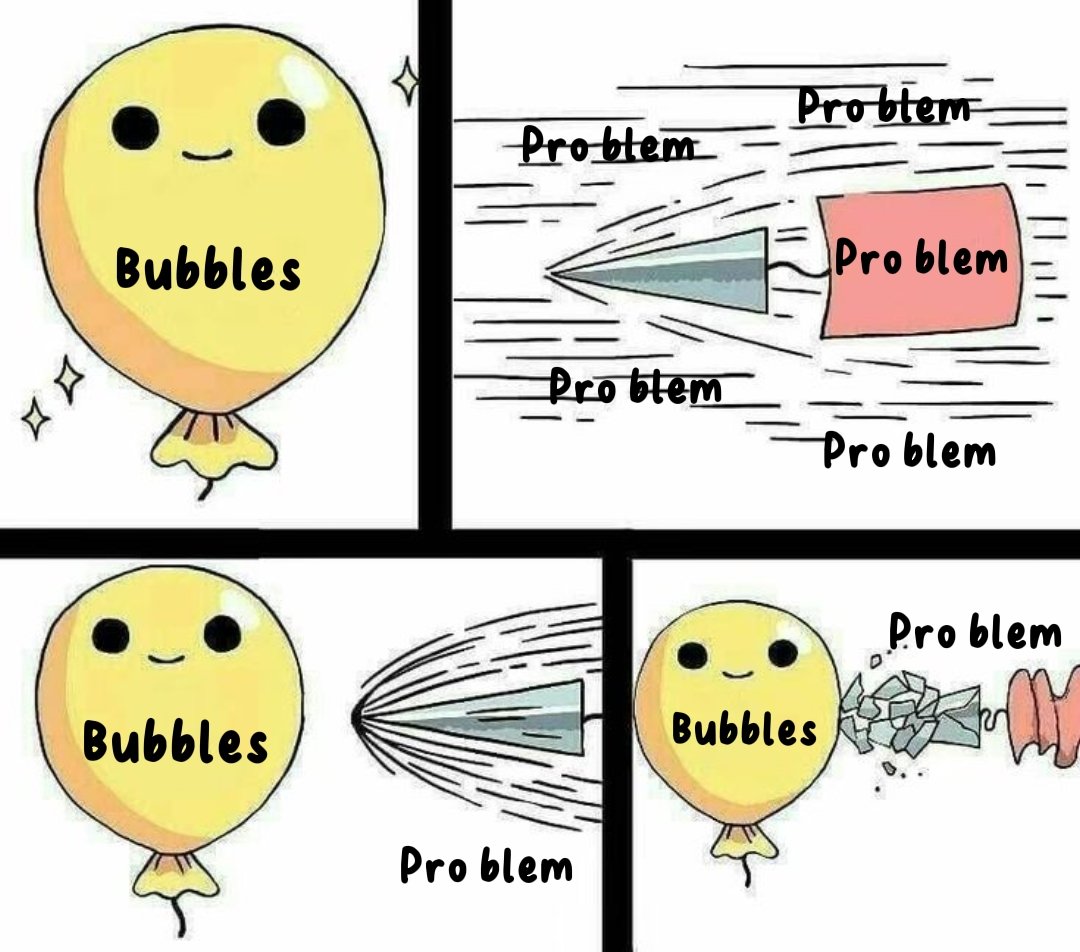 Bubbles won't pop!!!😌😌