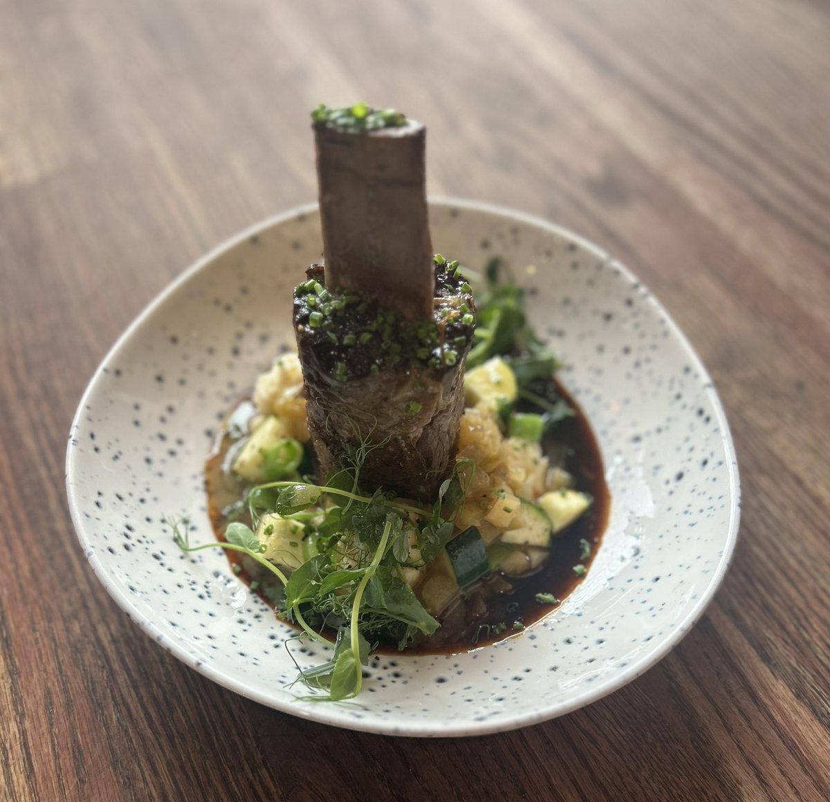 shanechartrand_'s tweet photo. Small menu tweets for out #mapleleaffbanff 
Indigenous menu
#whenthebisonhammercomesdown 
Bison Hammer Shank..
Trout..
Galette.. https://t.co/WY25T9Y947