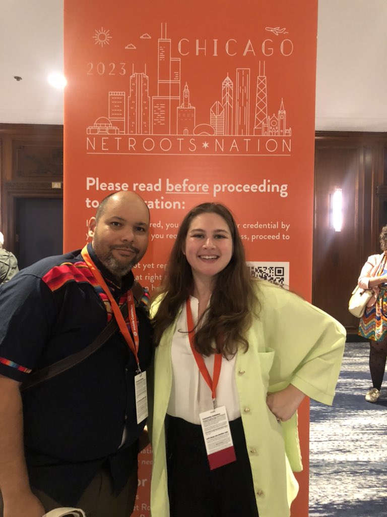 We came, we saw, we none’d it up! Thank you <a href="/Netroots_Nation/">Netroots Nation</a> for giving me &amp; <a href="/JuhemNR/">Dr. Juhem Navarro-Rivera 🇵🇷</a> a platform to talk about how to engage the nonreligious community. We busted some myths and hopefully inspired folks to be more inclusive of our community. #NN23