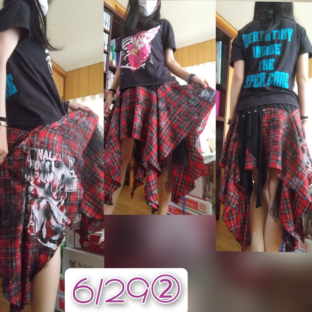 aya_1r0's tweet photo. #コーディネート 連投中。
#ファイナルロック 、久々に穿いた。
いつでも素敵♥
Tシャツ…#hypercore
スカート…#finalrock
ネックレス&1番指先側の紫のブレスレット…ハンドメイド作品
他のブレスレット…#ALGONQUINS
指輪…#ESTELLE #BLOOM 等
鞄…#sexpotrevenge
#KERA系
#ハイパコ
#コーデ
#OOTD https://t.co/9InBcGMeBZ