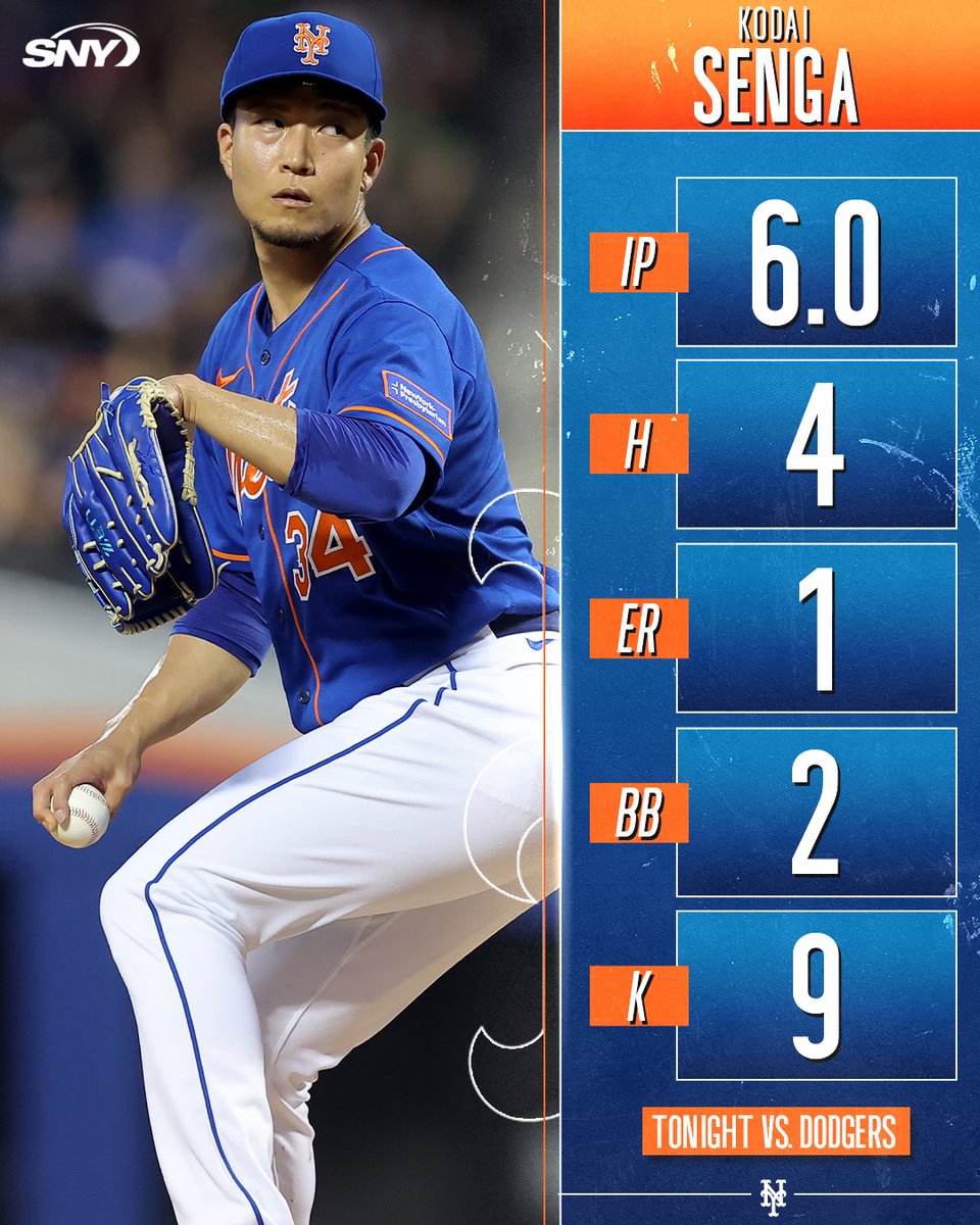 Sny Mets On Twitter Kodai Senga Lowers His Era To 320 With Another