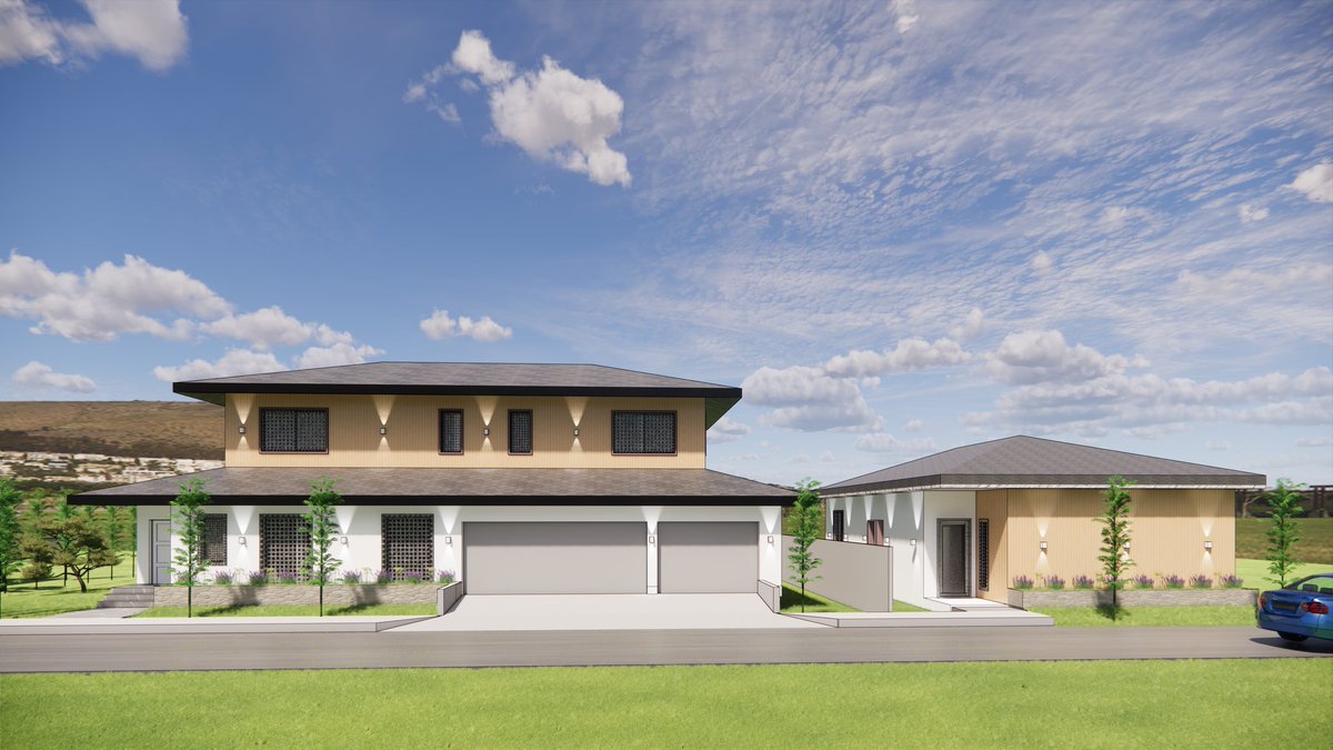 jfosseiran's tweet image. House and ADU with a contemporary style designed by @orangegreenarc 

Project located in Baldwin Park CA 

#japanesedesign #architecture #conceptualmodel #rendering #cedarwood #stucco #landscape
