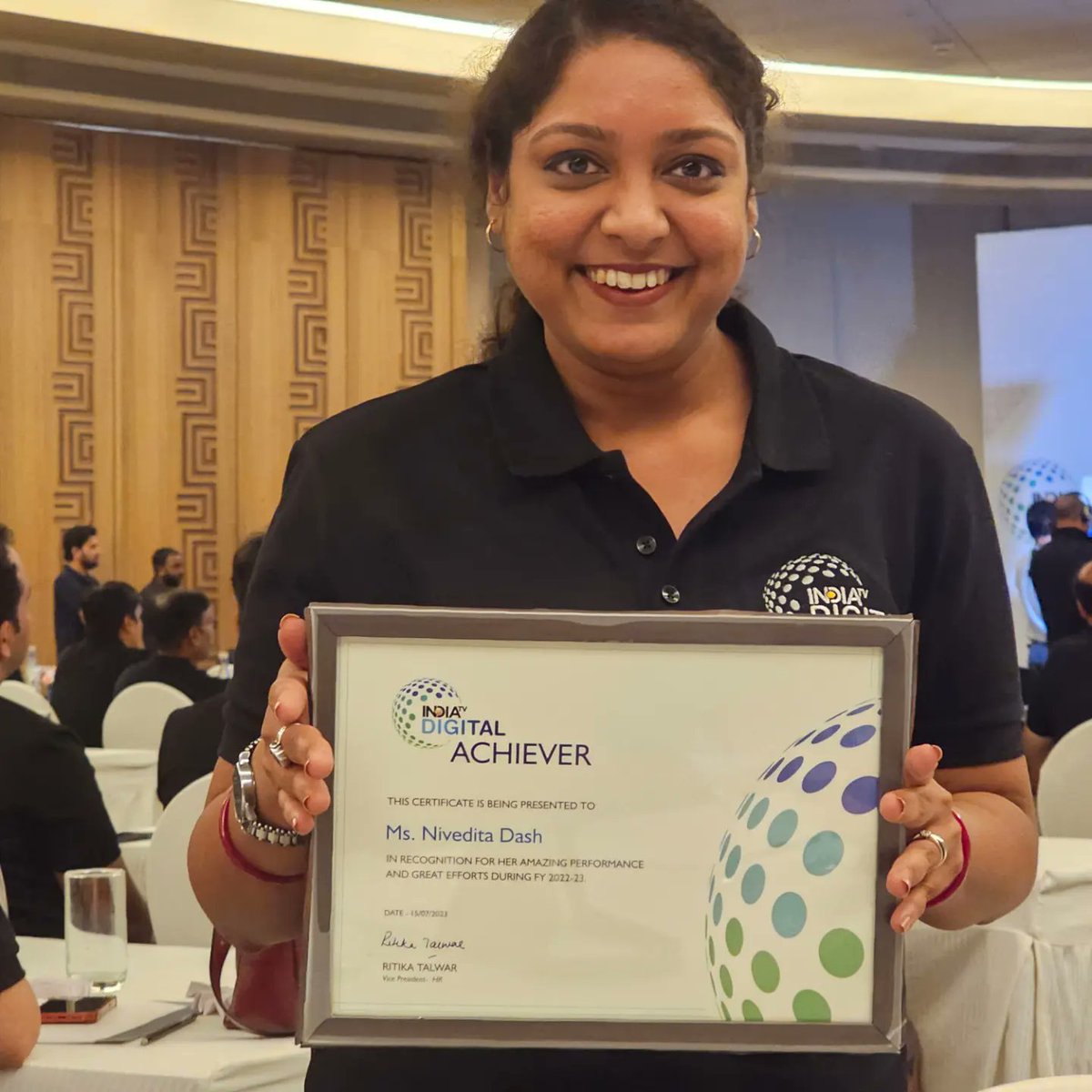 Nivedita0503's tweet photo. #IndiaTVDigitalConference Proud to be a part of #IndiaTVDigital

A night to remember 😃😃 https://t.co/FNp7XNsRwT