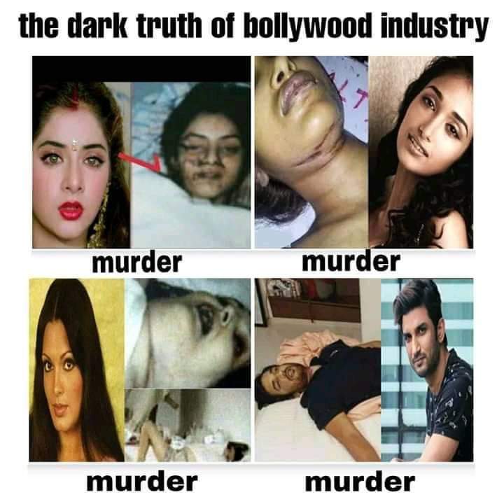 Bollywood has it's hands soaked in blood of numerous innocents. If you're still watching their movies SHAME ON YOU !!  #BoycottPunjabisong
#BoycottBollywood Killing Machine 
Boycott Bollywood For Sushant
#BoycottBollywoodMafia
#BoycottbollywoodCompletely
@SunandaSharma19