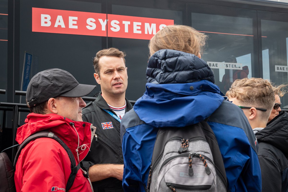 BAESystemsAir's tweet photo. On Day #2 at @airtattoo it was left to @RAFTyphoonTeam Flt Lt Matt Brighty to be the grand finale.
He certainly managed to #bringthenoise as RAF Fairford enjoyed a bit of #phoontime.
Don’t miss him just before 11am today and meet the man himself down at our trailer this afternoon.
Find out more about Brighty in our special feature, here: https://t.co/ef6kqLquKv