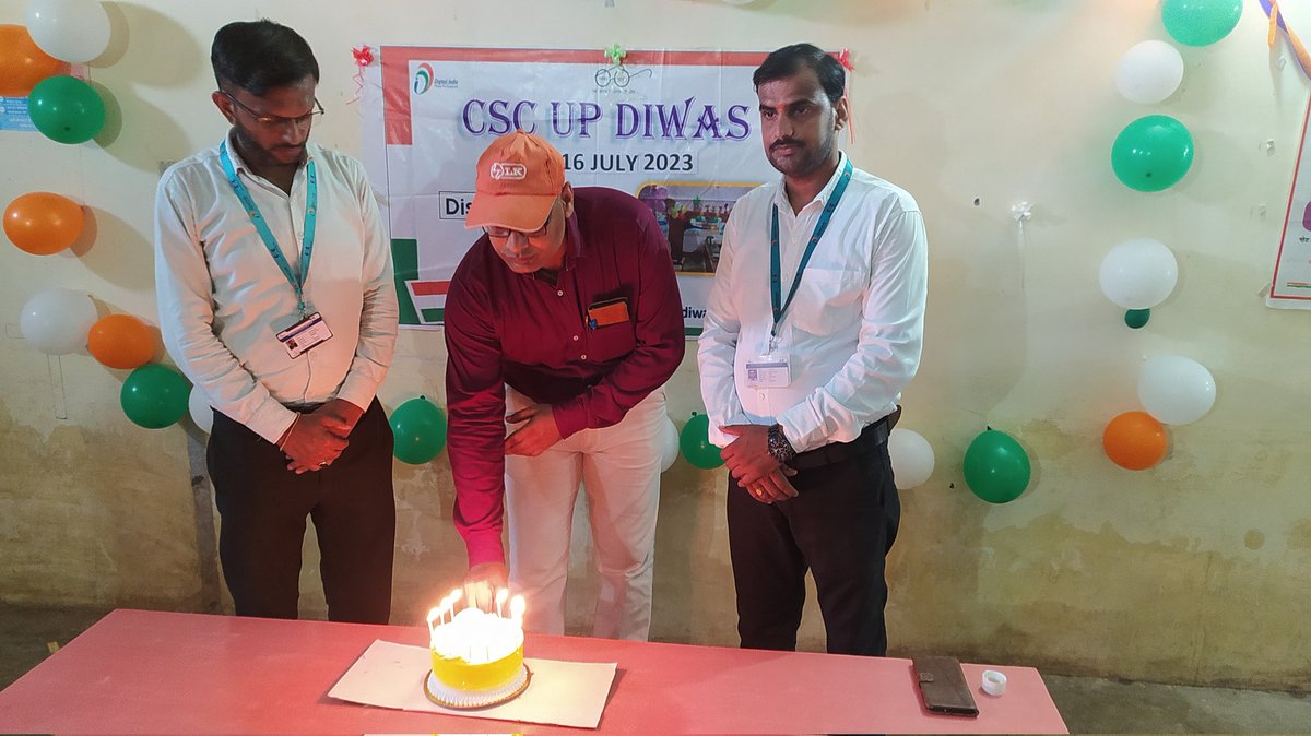 #CSCDiwas <a href="/CSCegov_/">CSCeGov</a> <a href="/CSCUttarPradesh/">CSC Uttar Pradesh</a>    Celebrate CSC UP Diwas  in the presence of Chief Guest Mr. Ranjit singh ADESTO sir in ASK Centre Chitrakoot.