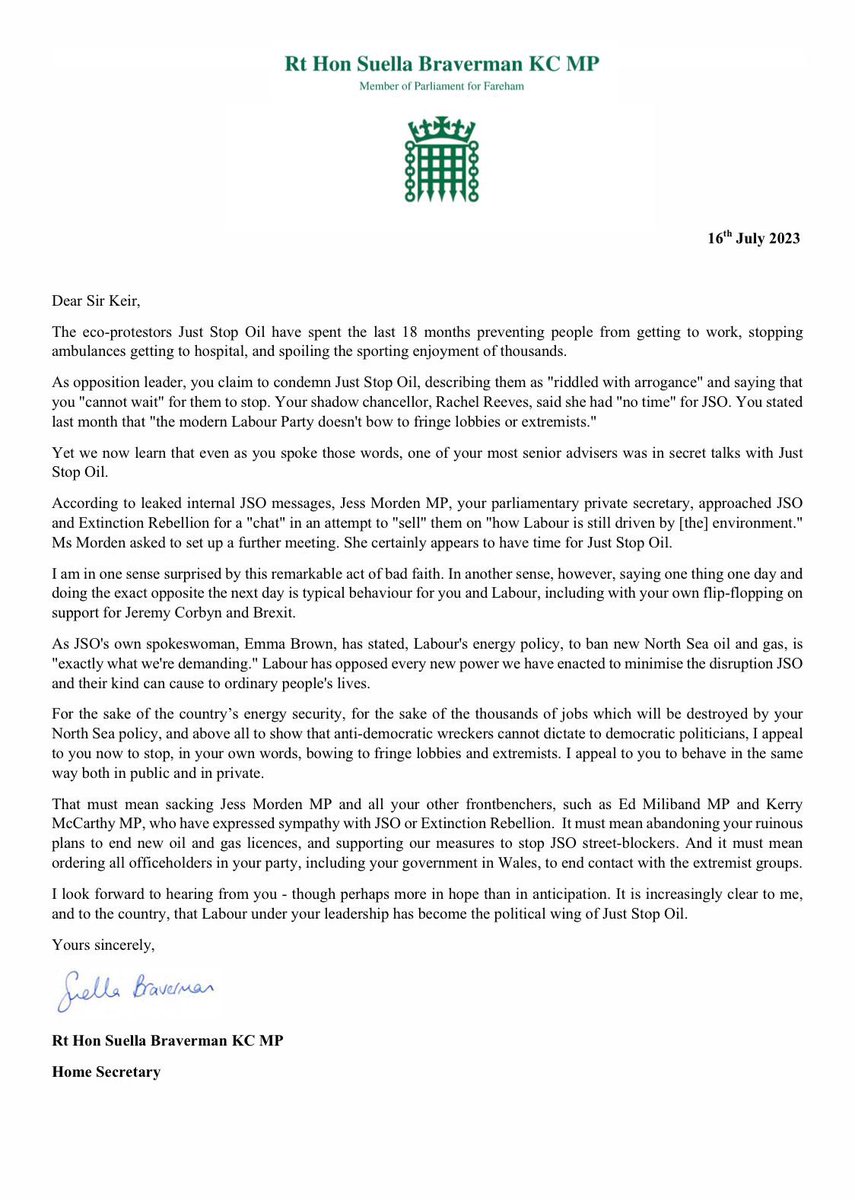 Suella Braverman tweet media