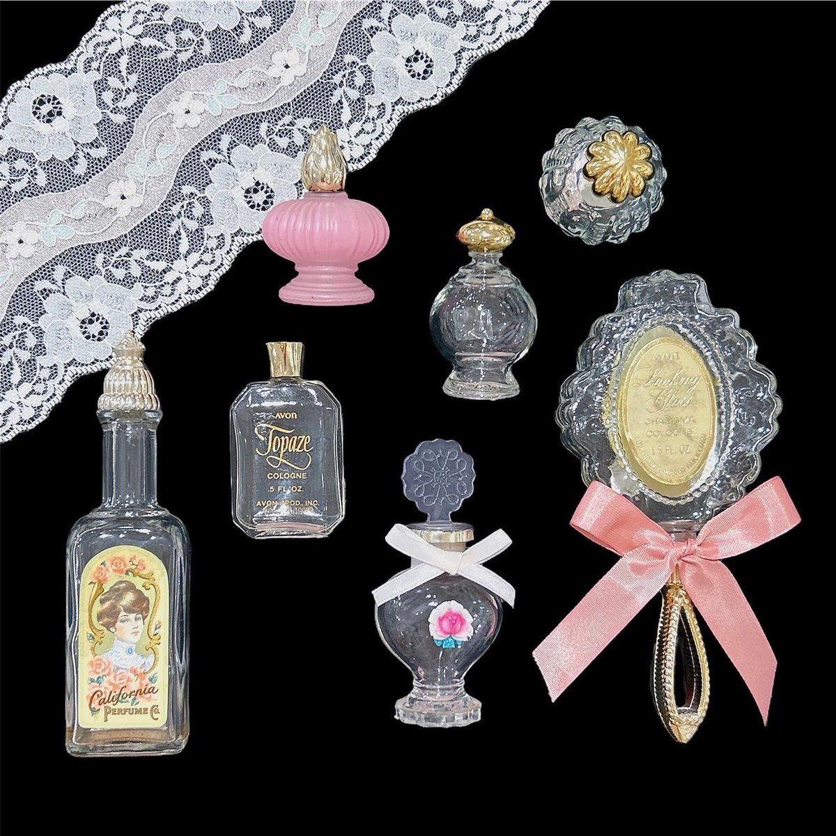 1980年ビンテージ アールデコ香水瓶 帽子をかぶった女 1980年ビンテージ アールデコ香水瓶 帽子をかぶった女 1980年