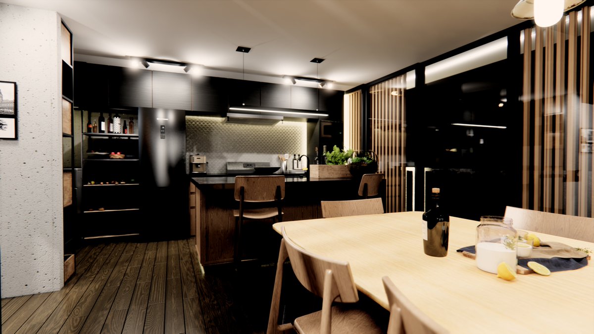 Kitchen Design #3dmodeling #3DRender #archviz #visualization #archvisuals