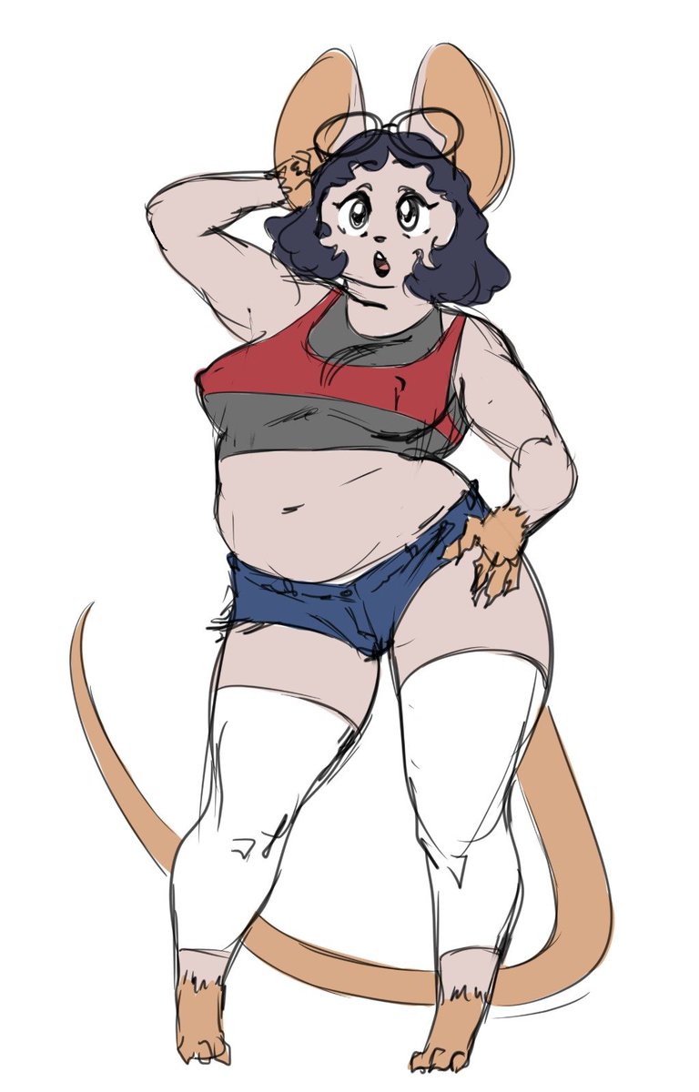 BlulesNsfw's tweet photo. Quick rat sketch, this is a redraw of an old thing i made in 2020 https://t.co/mQ8CdhmT0L