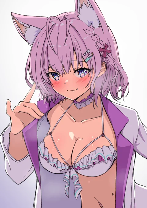 助手くん、今日の『実験』はね…? #こよりすけっち #博衣こより新衣装