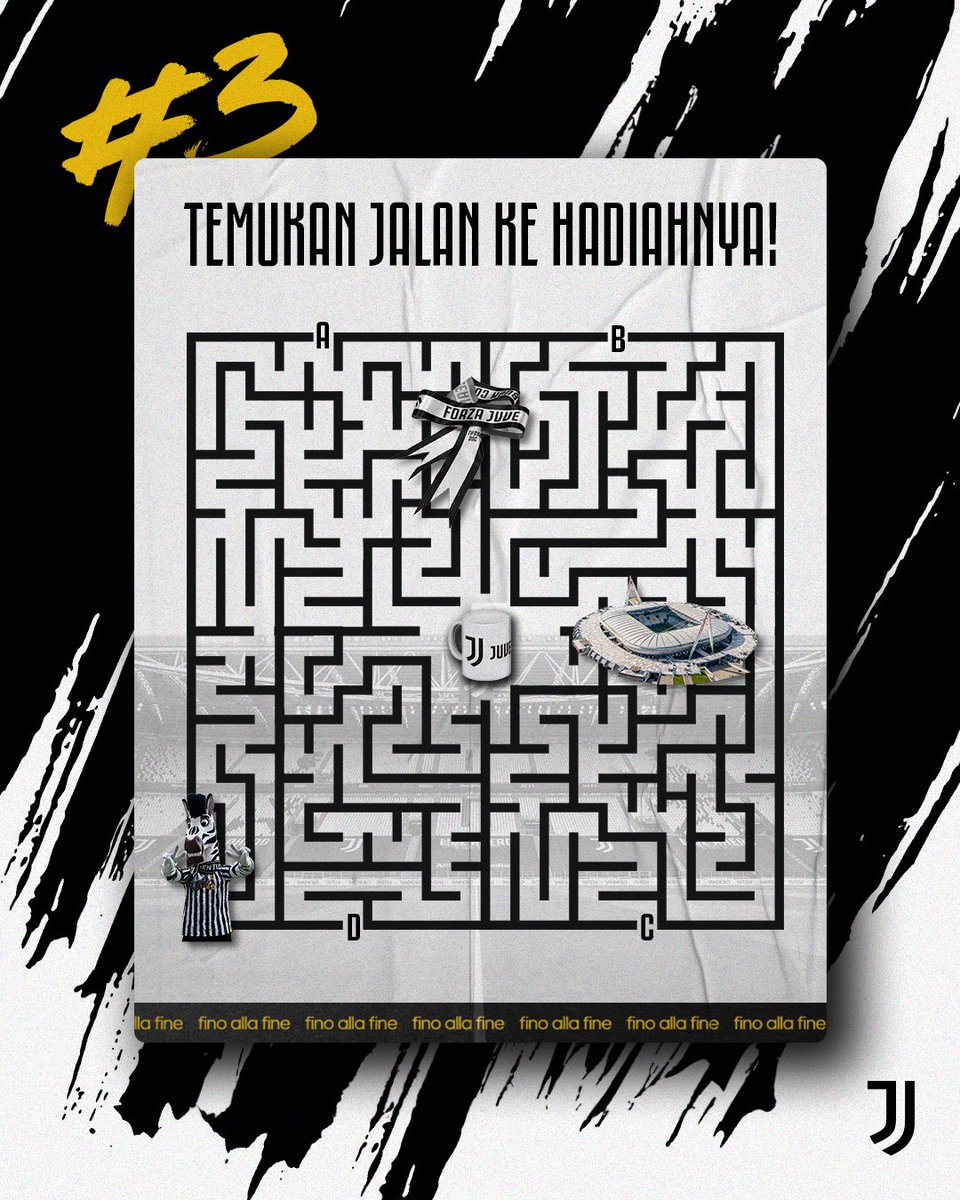 juventusfcid's tweet photo. 🚨 Soal terakhir #JuveBagiHadiah! 🧩

Jangan sampai kelewatan kesempatan menang giveaway karena kurang sehari, ya! 😉 https://t.co/ILcTfSpKI3