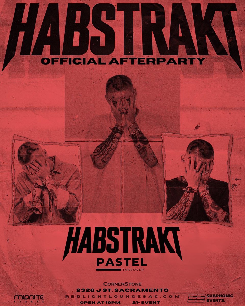 Sacramento! Ya’ll ready for tonight?! Make some noise for our SURPRISE GUEST… <a href="/habstrakt/">habstrakt</a>!!!

Tickets - bit.ly/HabAfters