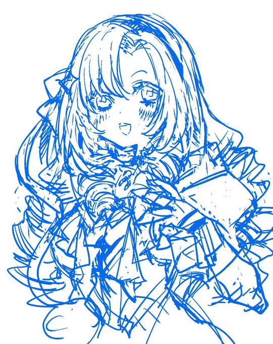 <RT言われるとわりとホイホイ描きますサロメ様かわゆい…ちゃんと完成させたい