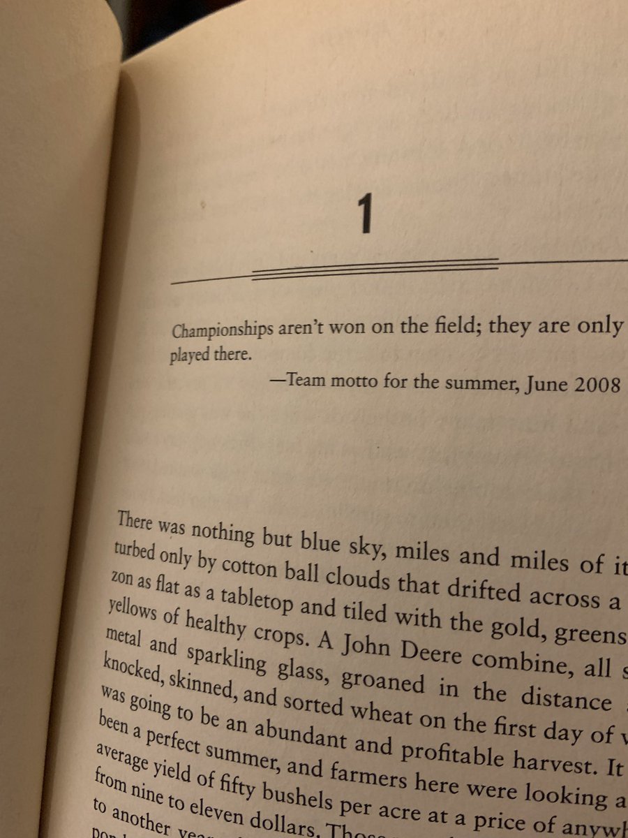 Championships aren't won on the field; they are only played there. 🏈