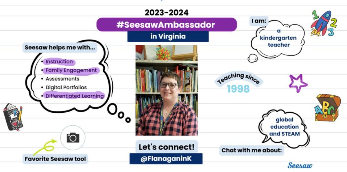 I'm excited to have completed my Seesaw Ambassador Refresh Course!  The new updates are fantastic, and the infinite cloning feature will be so helpful!  <a href="/Seesaw/">Seesaw</a>  <a href="/MaureenFanelli/">Maureen Fanelli</a> #Seesaw #SeesawAmbassador