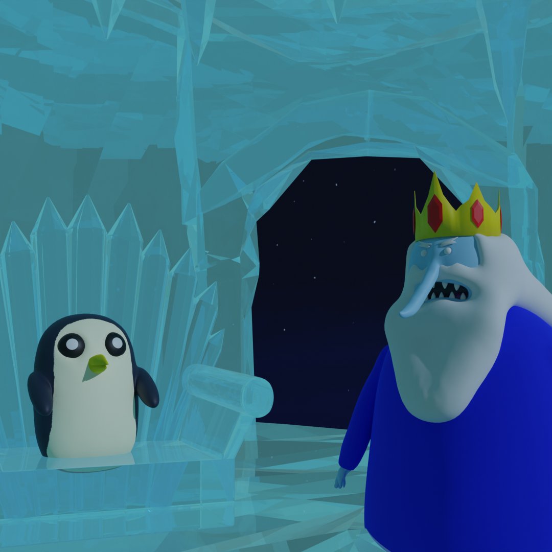 quackle11's tweet photo. Adventure Time sculpts made in Blender https://t.co/6ccPLSnG4A