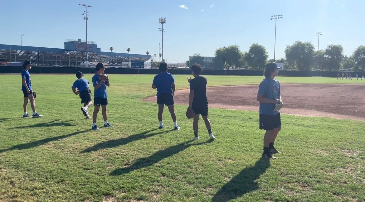 Westwood_BB's tweet photo. Busy day at Westwood. 
West Mesa Warriors tryouts,
@PitchingBisons working with Westwood pitchers, Backyard Catcher getting their measurable. https://t.co/QfBu4NHvH0