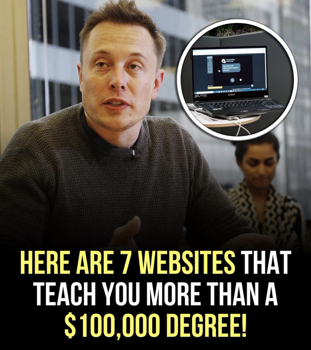 These 7 websites will help you make your fist $1,000,000…

//THREAD//🧵