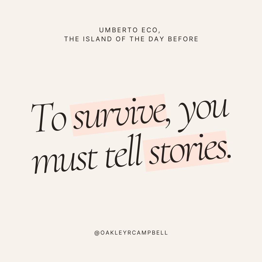 Stories are a part of life.

#oakleyrcampbell #writingquotes #fantasyquotes #writedaily #writerslife #writingmemes #storiesarelife #writingcommunity #writersoftwitter