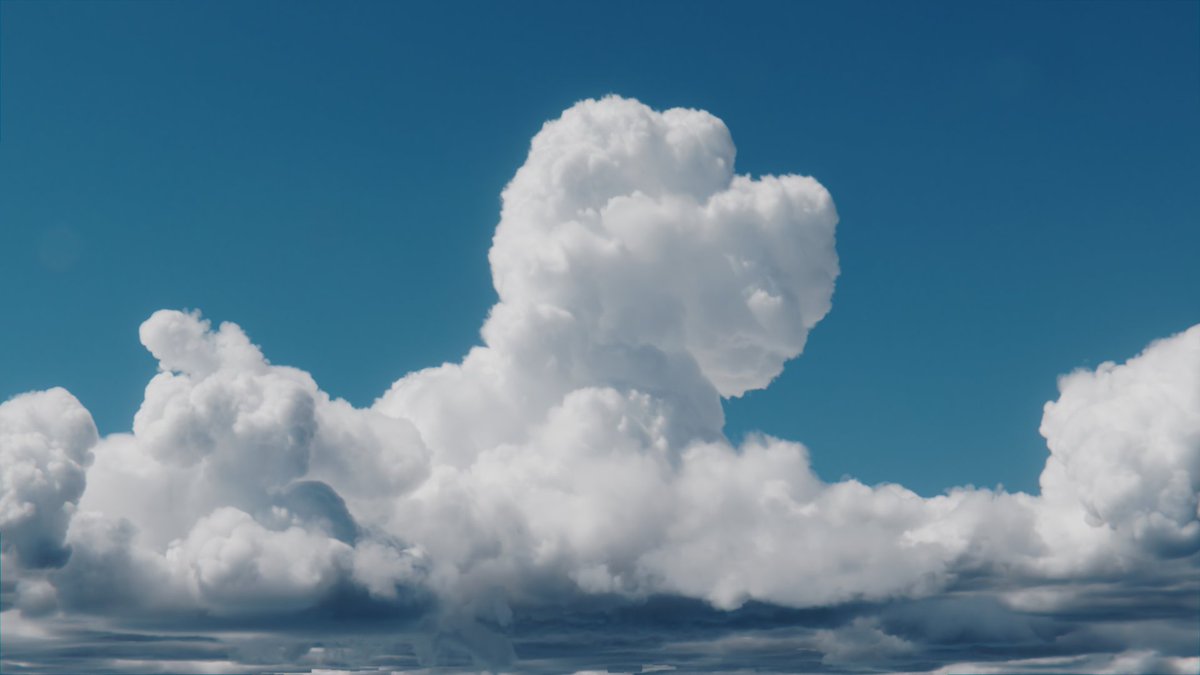 夏といえばCGの入道雲 #b3d #blender