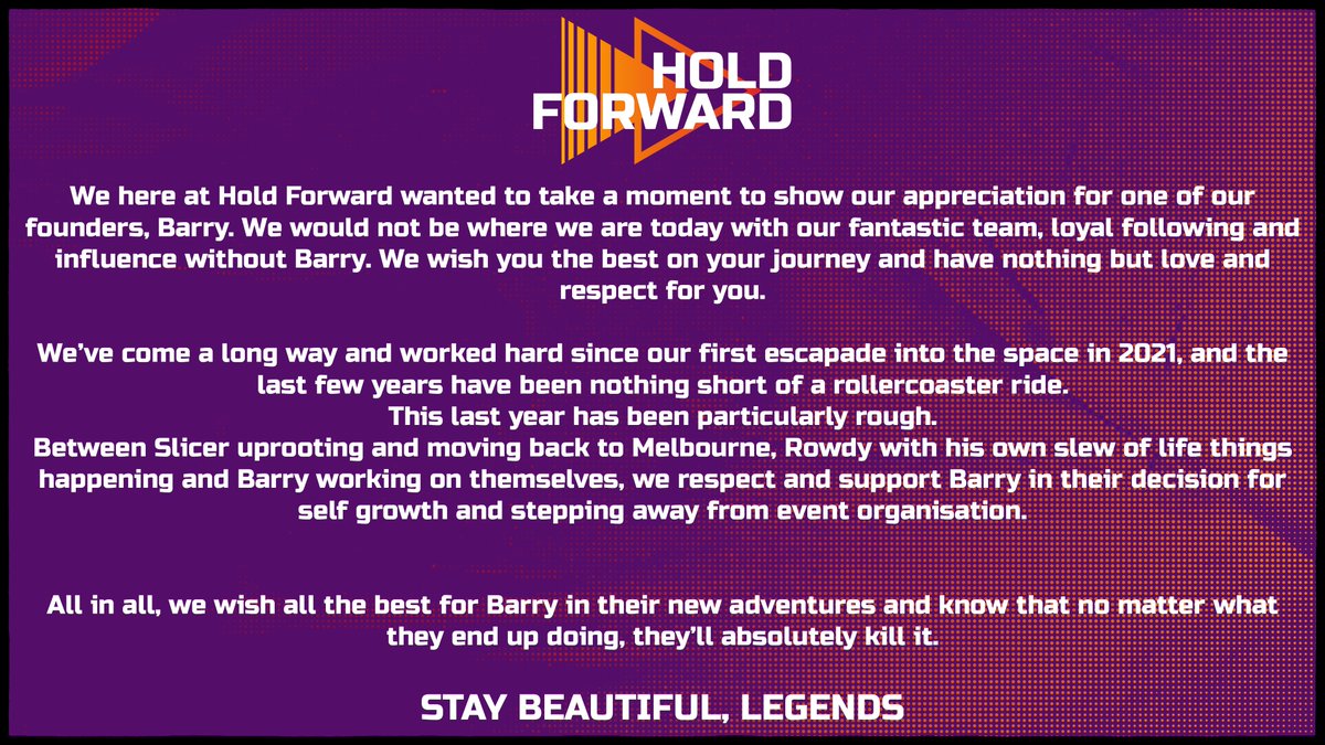 HoldForwardFGC's tweet photo. So long, and thanks for all the memes @OlM8Barry 🧡 https://t.co/SZbJQUwy7v