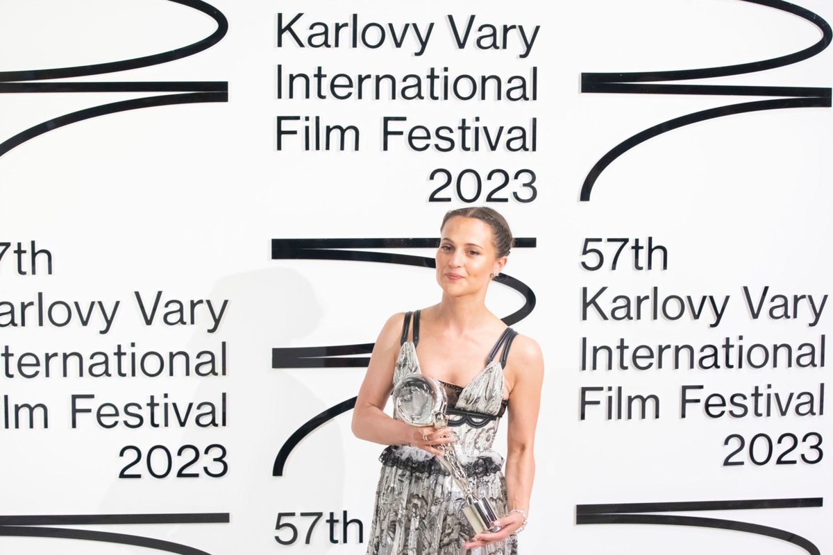 Alicia Vikander in Louis Vuitton at the 57th Karlovy Vary International  Film Festival