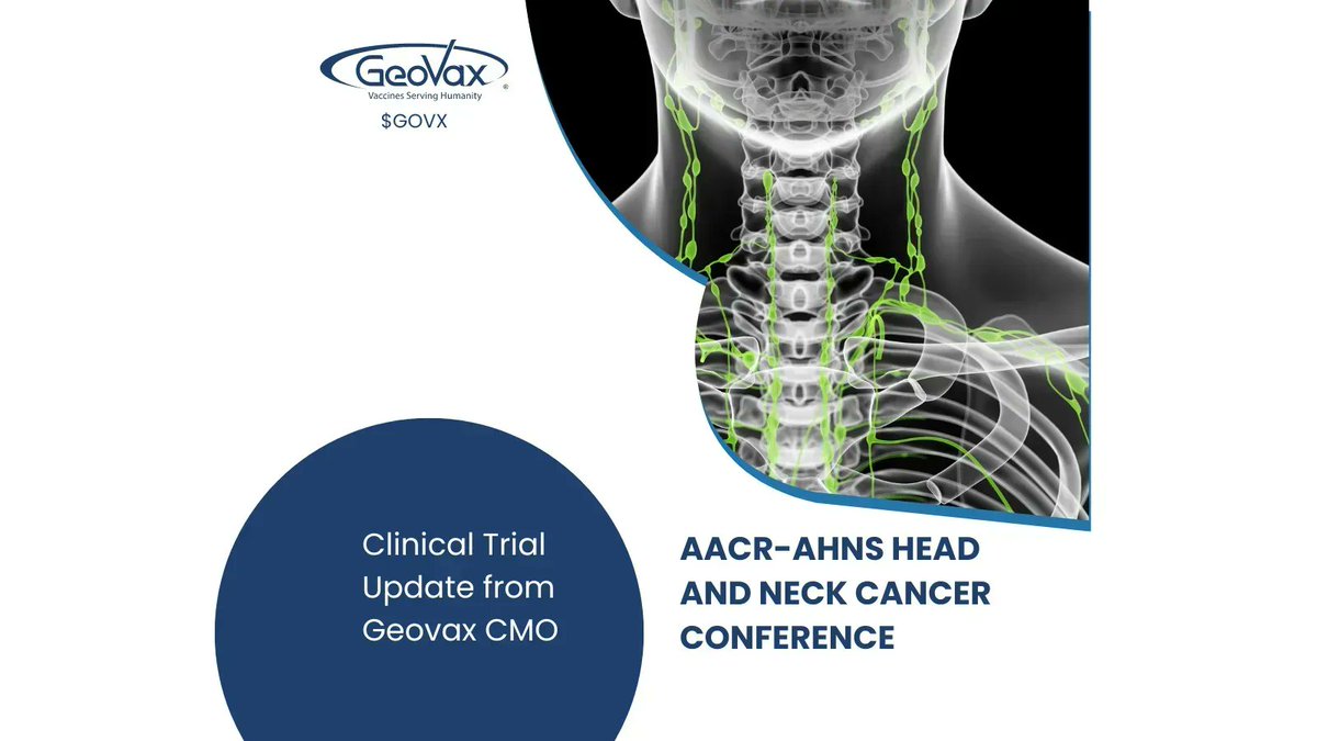 DanBioMan's tweet photo. GeoVax Presented Gedeptin® presented an abstract providing hope for millions of late-stage cancer patients. https://t.co/0Ifl2ppG6R #immunooncology #cancer #headandneckcancer #clinicaltrials https://t.co/0HFVB2Gj40