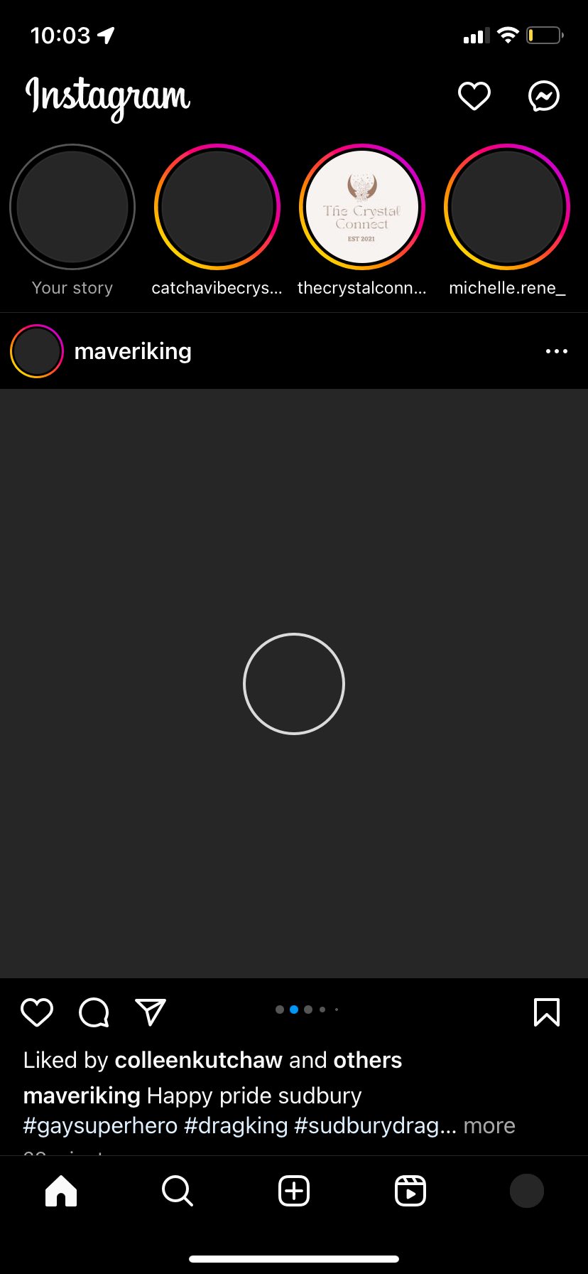 Instagram Loading Circle Mobile App Error After Attempting To Load
