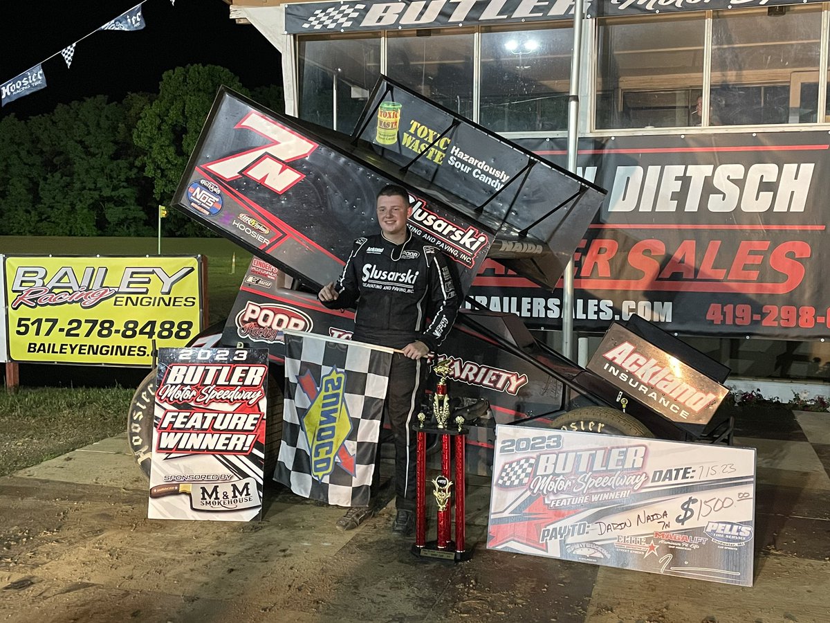 Congratulations to <a href="/DarinNaida7n/">Darin Naida</a> and the entire 7n gang on picking up the win tonight at Butler, MI using PRO Shocks from LSE.