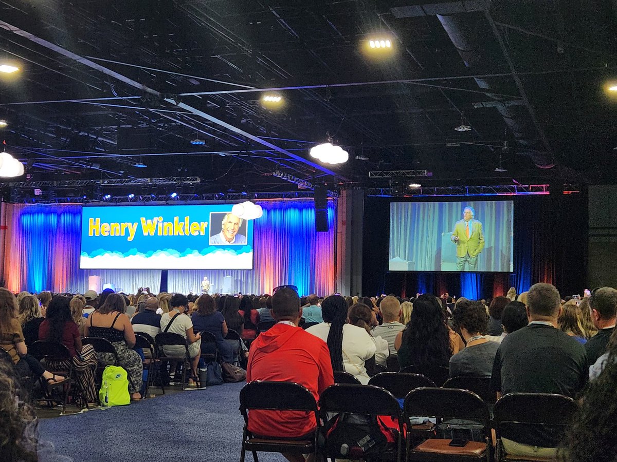 mrsjpgilbert's tweet image. Definitely took away some nuggets from Henry Winkler at today&apos;s #ASCA2023 keynote.