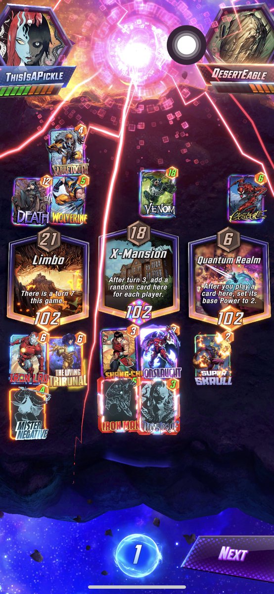 JReddy12330's tweet photo. @MARVELSNAP #MarvelSnapShot i also ended up hitting infinite with this deck! https://t.co/lBf0aSbTRr