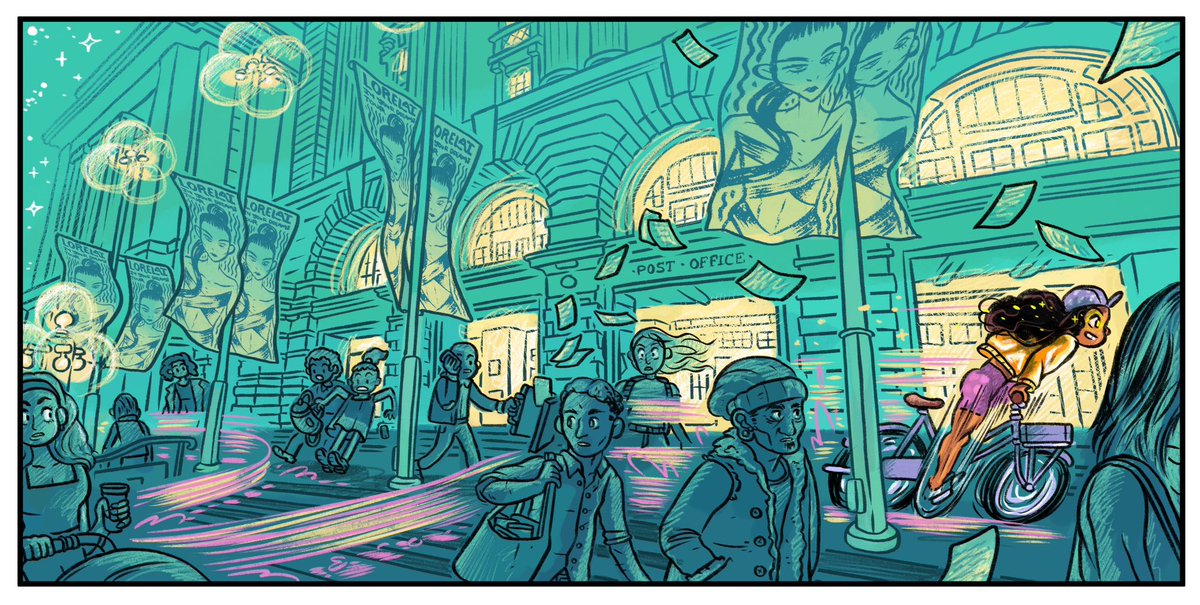 Deep in the colouring of my new graphic novel, Luna Express. Coming soon through Top Shelf.

Anyone recognise the location?