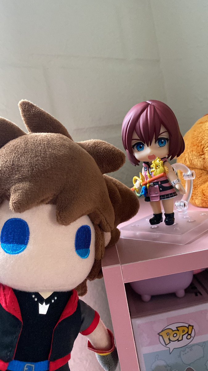 KBunink's tweet image. Last day of #sokaiweek2023 
My contribution is… My Sora plush with my Kairi Nendoroid interacting 🤣🤣
