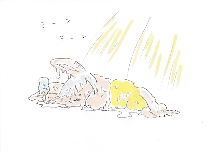 暑くてんなちゃん溶けちゃってんじゃん! #イラスト #メイドインアビス