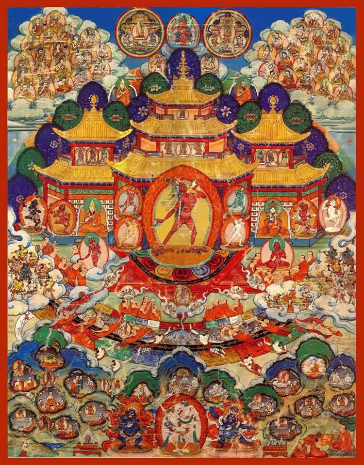 Vajrayogini herself appeared to HH Pabongka Rinpoche in a vision &amp; told him that anyone who receives her practice within 4 generations of Pabongka Rinpoche, will be able to enter her paradise Dakpo Kachö within 7 lifetimes.
tsemrinpoche.com/?p=109392
