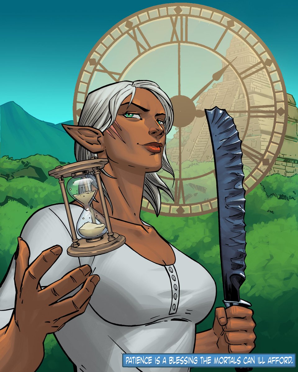 Witness the extraordinary power of the <a href="/HV_Origins/">Mark McKenna's Heroes & Villains (NFT, P2E)</a> #66 Elf! With her Obsidian Sword, she slashes through time, rewinding every battle's outcome. Amidst the ancient Mayan Temple, her power creates a hero unlike any other. Unleash her might. #hero #villain #nft #p2e #staking #sol