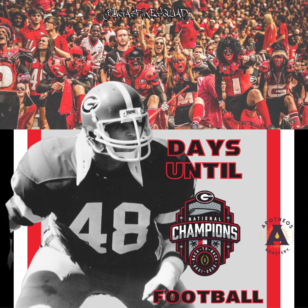 #ClassicCityCountdown: 48 Days until #UGA football!

Player: Knox Culpepper

Fun Fact: Knox had 26 tackles against Georgia Tech in 1983, setting a single game record. 

Make sure to use this link with code COUNTDOWN to get 5% off your entire Apotheos order:… https://t.co/juZFQTUST8 https://t.co/yBRNYzEhNj