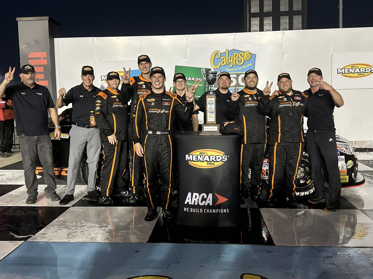 luke_fenhaus's tweet photo. Win #2 tonight w/our #28 @RacePRG @TeamChevy @ARCA_Racing @iowaspeedway for the #calypso150. First win in National Series!  

Thank you @TeamChev,  Jerri and Mark Webb, @HuffdaddyShane, @LorinRanier, Stevo, Aaron, Garret, Travis, Cowboy, Brylo, Pockets for a bad fast race car!! https://t.co/KlnWhyDU5b