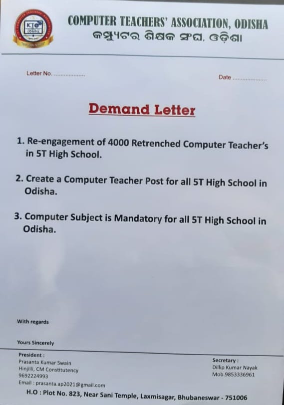 BinayaKumarNa17's tweet photo. Kindly pay i request  to  odisha govt  . To re engagement computer teacher in 5t govt high school as soon as possible 🙏
Respected @CMO_Odisha @SecyChief @MoSarkar5T @PradeepJenaIAS @Vkpandianfancl1 @MoSchoolOdisha @5TSchooldkl @SMEOdisha @MarndiSudam @BPSethi @OSEPA_Official https://t.co/i6Y460qoZA