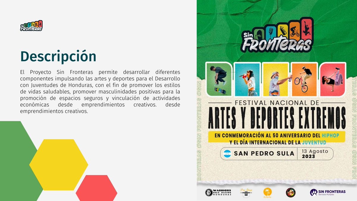 Juan Enamorado JC Rock (@juanenamorado20) on Twitter photo La 9na Edición del Festival Nacional de Artes y Deportes Extremos Sin Fronteras, en el marco del Día Internacional de la Juventud se acerca, una iniciativa de la juventud por y para la juventud de #Honduras.
<a href="/NationHnd/">Warriors Zulú Nation HND</a> La 9na Edición del Festival Nacional de Artes y Deportes Extremos Sin Fronteras, en el marco del Día Internacional de la Juventud se acerca, una iniciativa de la juventud por y para la juventud de #Honduras.
<a href="/NationHnd/">Warriors Zulú Nation HND</a>