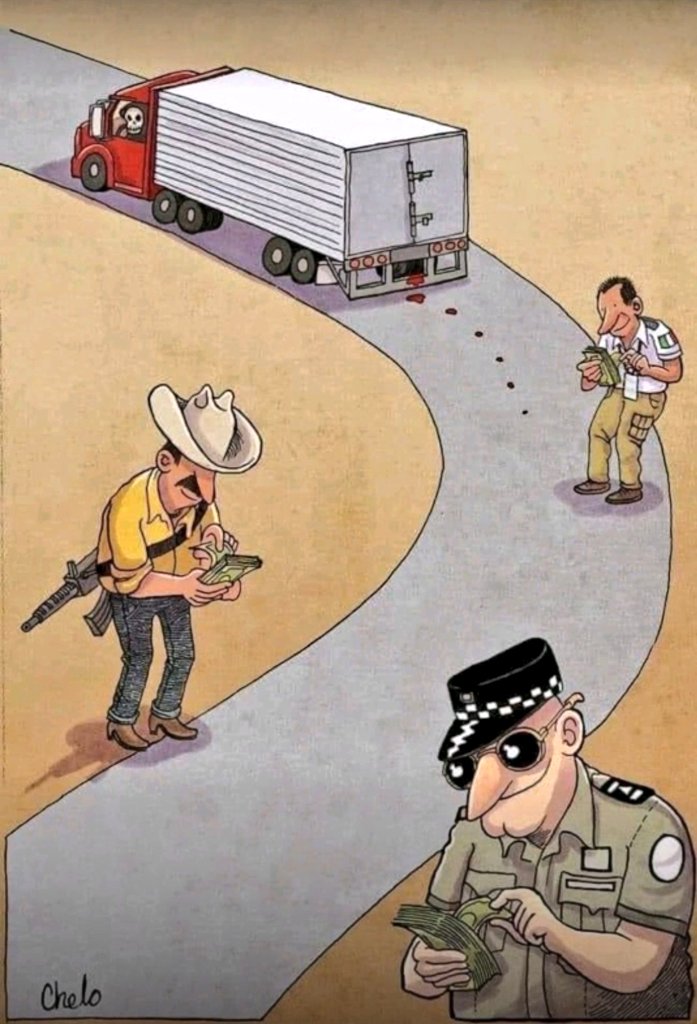 Monitorcarrete1's tweet photo. El día a día de los transportistas en las carreteras d̵e̵ ̵M̵é̵x̵i̵c̵o̵ del crimen organizado. 

Lamentable. https://t.co/I1FMGuf772