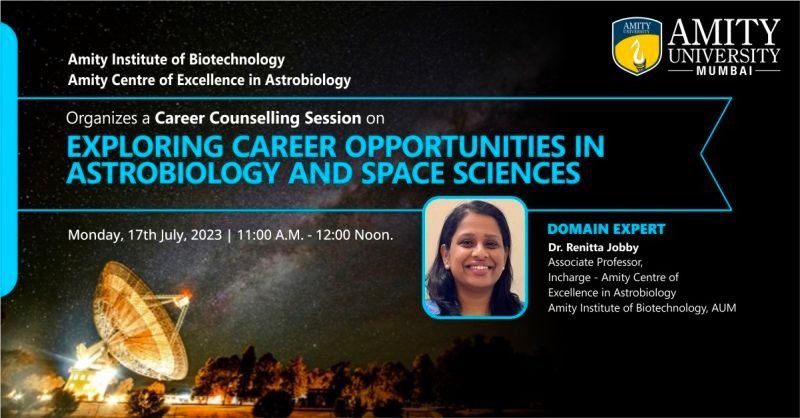 RenittaJobby's tweet photo. Join Amity Centre of Excellence in Astrobiology tomorrow at 11:00 AM

https://t.co/gVk1BiWiC1 https://t.co/wK2eUylvo3