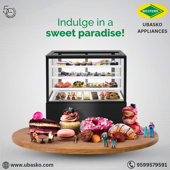 ubaskoappliance's tweet image. Western Pastry cabinets are designed to keep your sweets fresh.

Contact us for any query or purchase on 9599579591, 9599589592 or mail us at ubaskoappliances@gmail.com.

#displaycounter #sweets #bakery #cake #desserts #restaurant #hotel #qsr #kiosk #cafe #confectionery #pastry