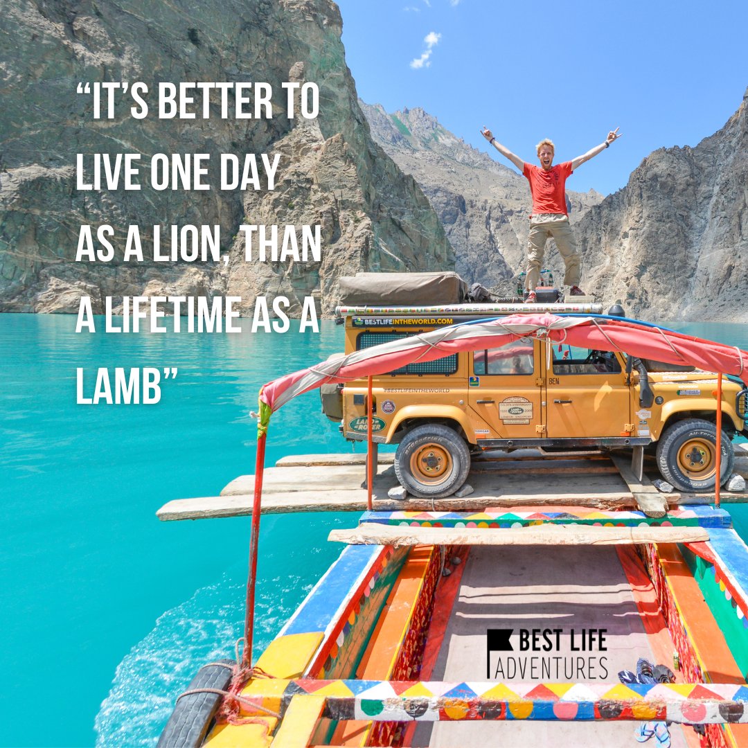 🦁"It’s better to live one day as a lion, than a lifetime as a lamb." 🐑

🔗 bestlifeadventures.com 🌐

#BestLifeAdventures  #getoutdoors #explore #journey #discover #wildearth  #MyWildEarth #culture #extremedreams #purinize #adventure #keepextremedreaming #getoutdoors #travel