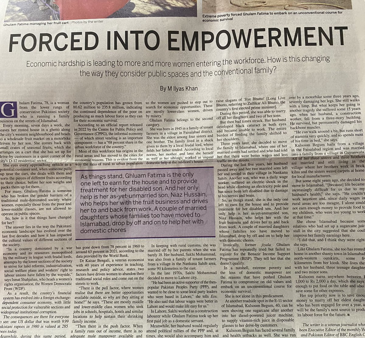 Encourage & normalise #womeninworkforce. No economy or even a household can function with one person’s salary

Let there not be a reason that a male died or got a disability so she has to work.

Educate ur girls & let them work to be productive member of society.