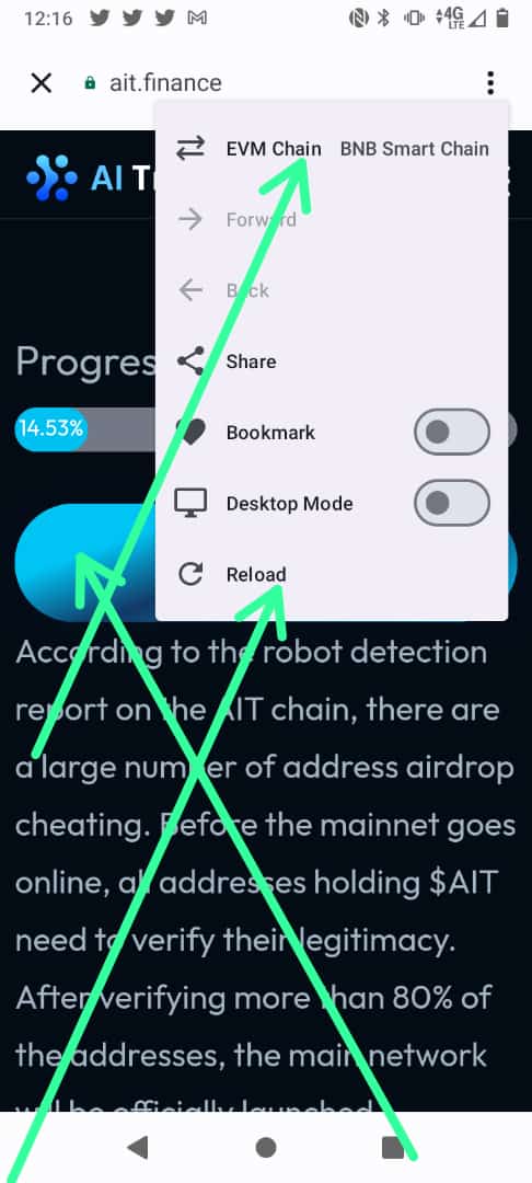 People who have the problem of verification especially on trust wallet
1) You have to put it on bnb smart change
2) you have to click on reload
3) click on verify, you must pay the verification fee which amounts to 0.003 bnb