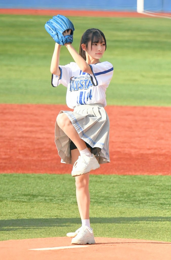 7/15 ハマスタ】セレモニアルピッチ #baystars #ノイミー #永田詩央里