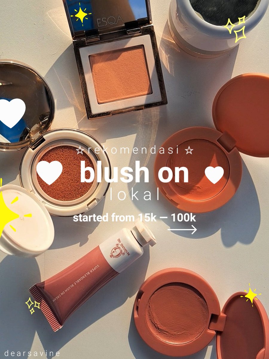 Savine. ｡💐*⁠♡ on Twitter ""duh, bingung cari blush on yang mana