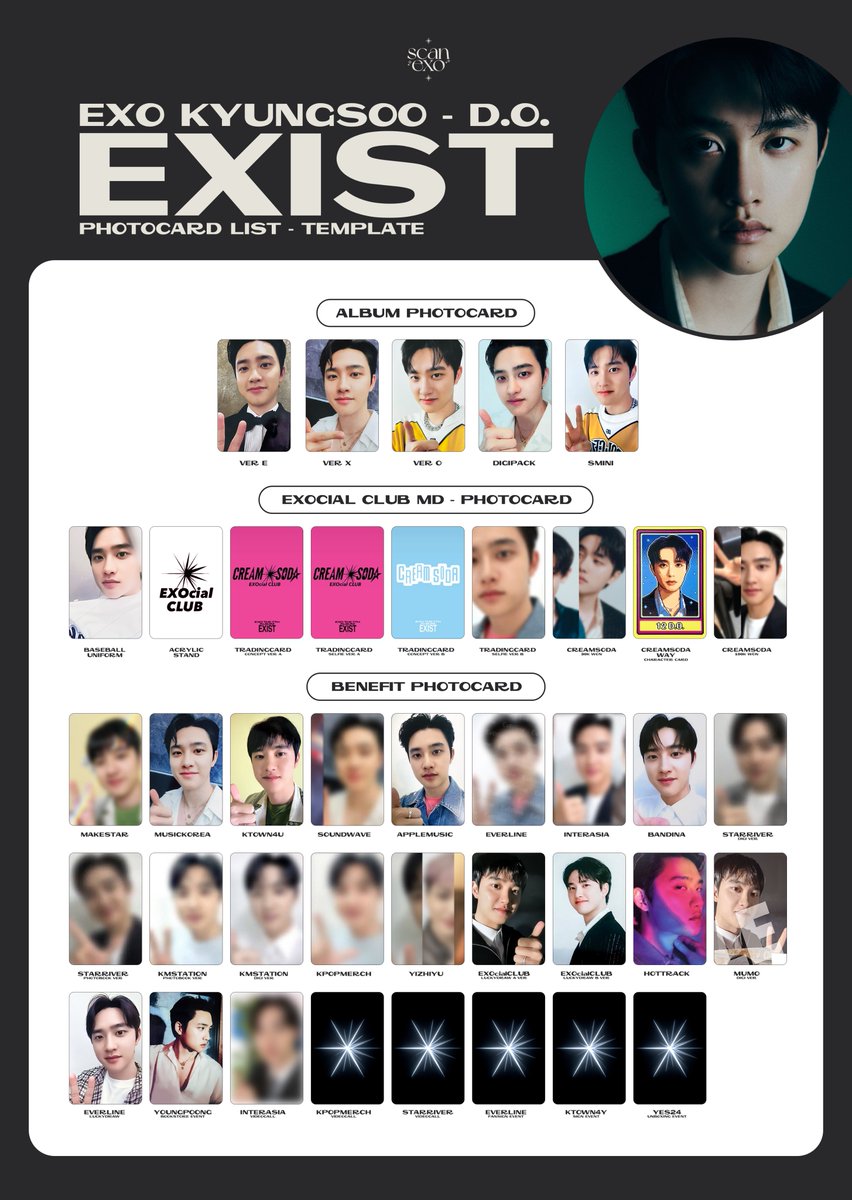 EXO cream soda popup セフン ランダムトレカ レア EXO Cream Soda